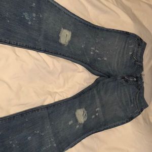 Abercrombie Flare legged jeans. Light distressed